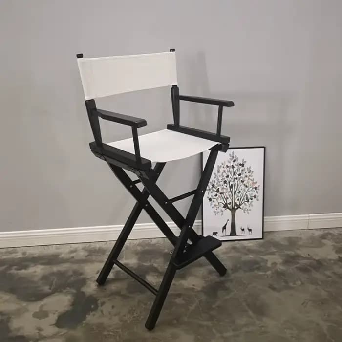 Chaises de bar en bois massif avec dossier, tabouret haut pliant, fauteuils modernes, piste de bar e
