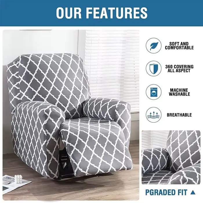Nouvelle housse de protection antidérapante pour fauteuil inclinable et canapé, protège-meubles pour