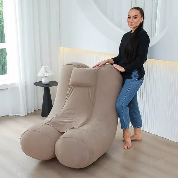 Fauteuil pouf, grand fauteuil de lecture ultra-confortable pour adultes