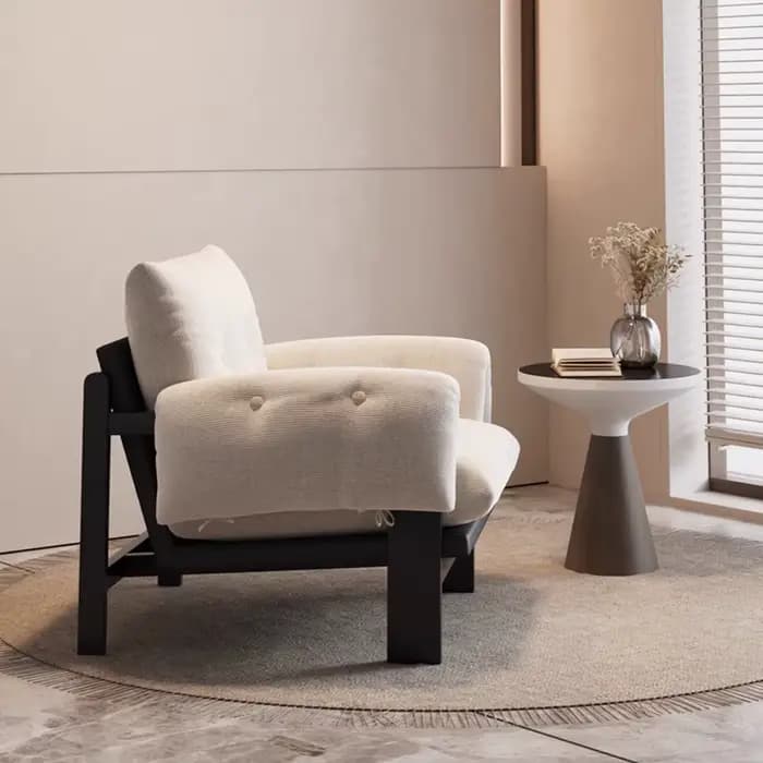 Fauteuil de balcon ergonomique moderne avec support lombaire