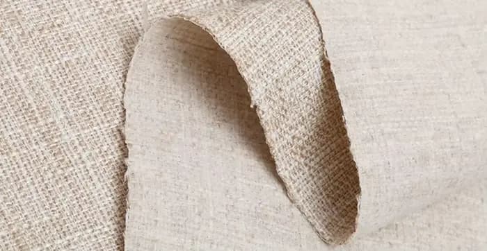 Tissu de canapé en lin épais uni de 148 cm de large