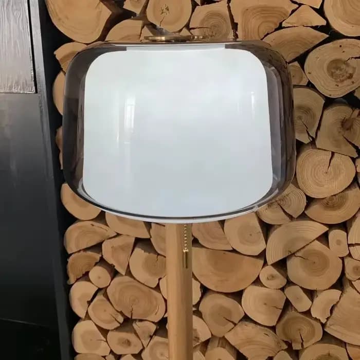 Canapé moderne coin latéral lampadaire nordique Double verre lampe de table chevet étude bureau salon créatif LED lampe sur pied
