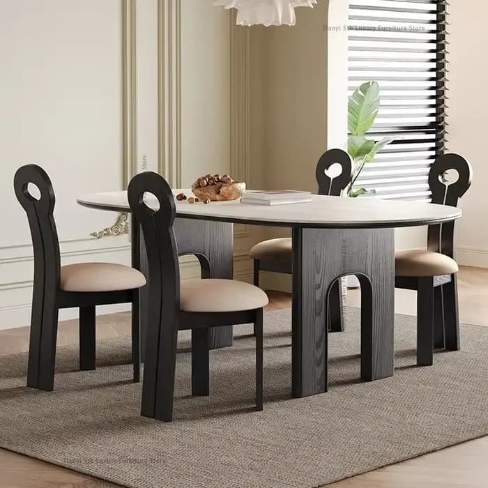 Tables à manger nordiques en bois, tables à manger modernes en marbre pour salon, cuisine, design italien, meubles de maison, Tavolo Pranzo LLDT