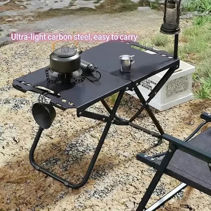 Table pliante pour repas en plein air, table de camping portable, petite table d'extérieur multifonc