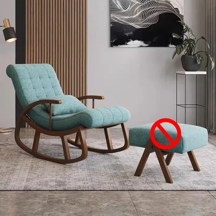 Chaise de salle à manger à dossier enveloppé de cuir