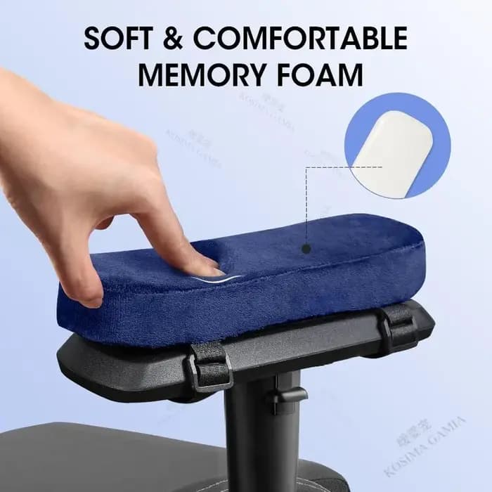 Coussin d'accoudoir amovible et lavable, 1/2 pièces, en mousse PP, pour chaise de bureau, de jeu, ho