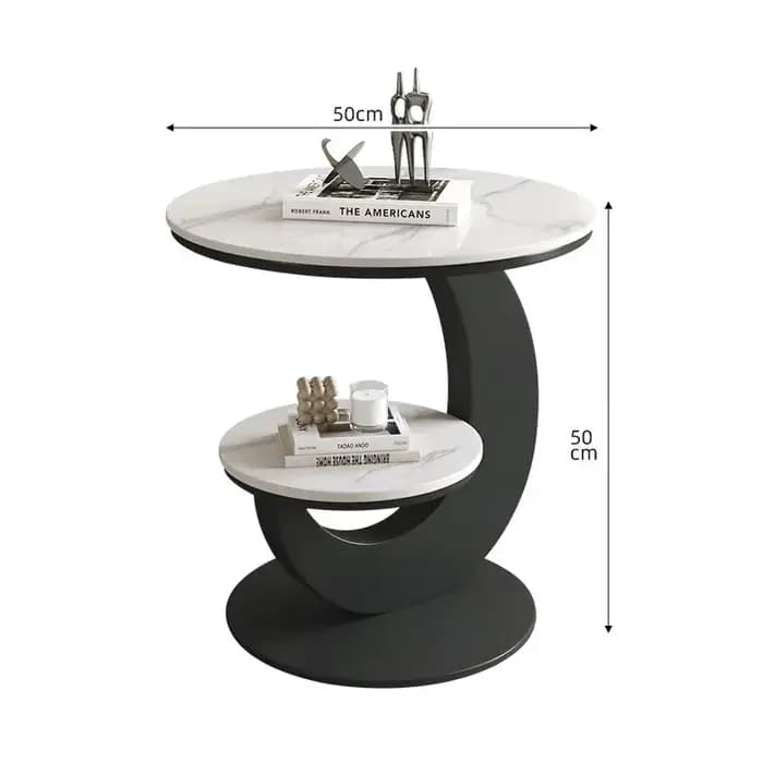 Table basse ovale en marbre pour salon, petit espace, luxe italien, design moderne minimaliste, géom