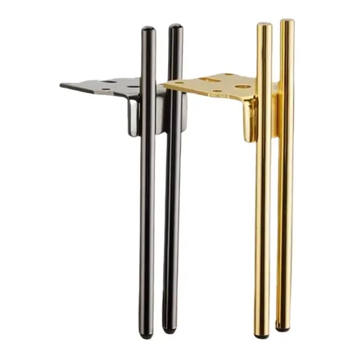 Pieds de meuble modernes en métal à double tube, banc de chevet, accessoires de table de luxe, pieds
