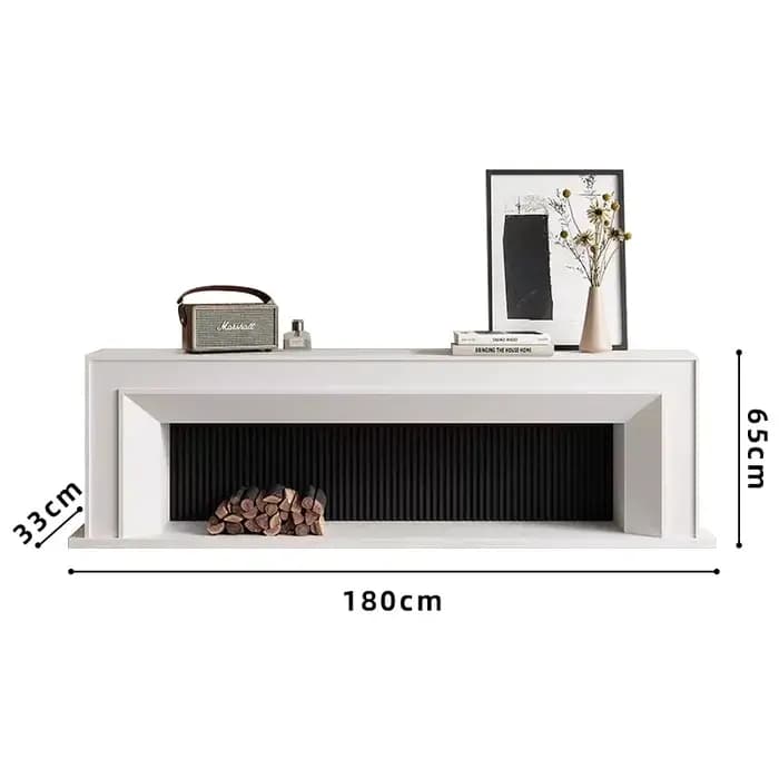Meuble TV blanc moderne pour salon, meuble TV mural de luxe pour hôtel, meuble TV universel avec che