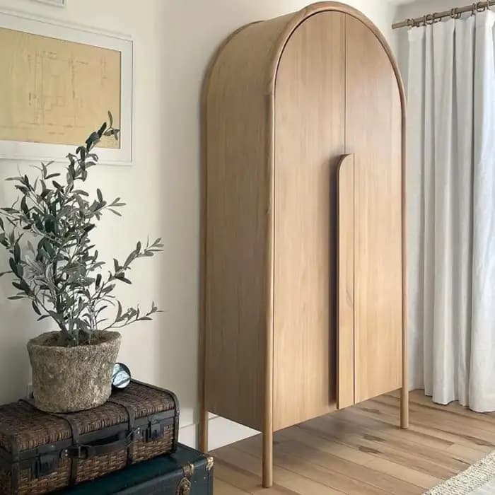 Armoire de rangement moderne en bois pour la maison, meuble de présentation, placard, armoire à vête