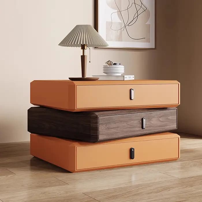 Table De chevet fine De luxe, tiroir, moderne, européen, minimaliste, multifonctionnelle, meubles De