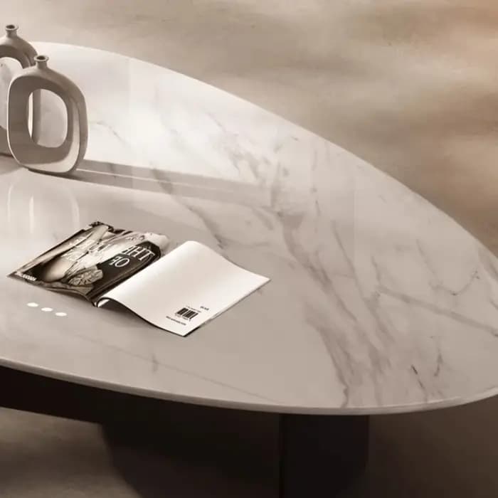 Table basse de salon moderne et élégante avec rangement intégré