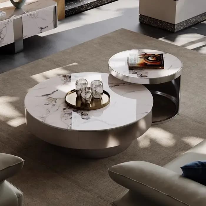 Table basse de luxe à couverture rigide