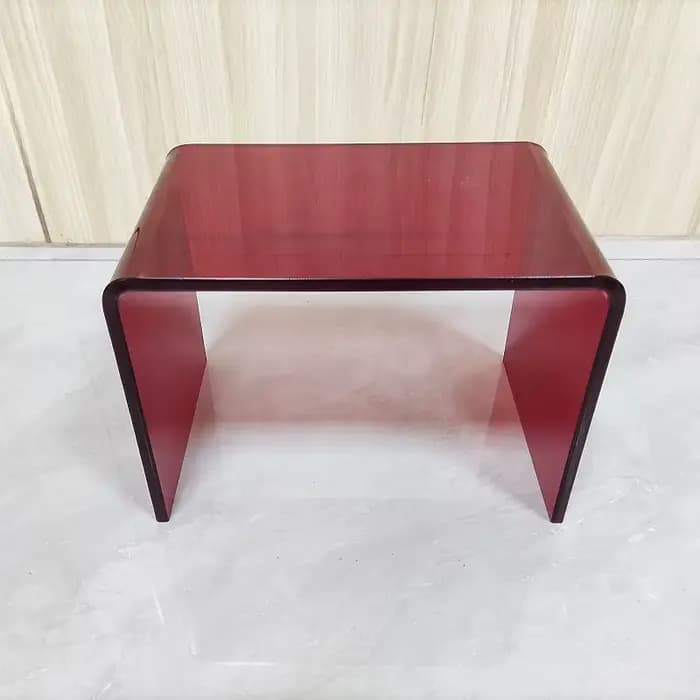 Meubles de maison simples et modernes, repose-pieds en acrylique translucide en forme de U, tabouret