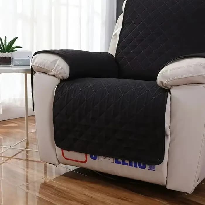 Housse de canapé inclinable unie 1 pièce