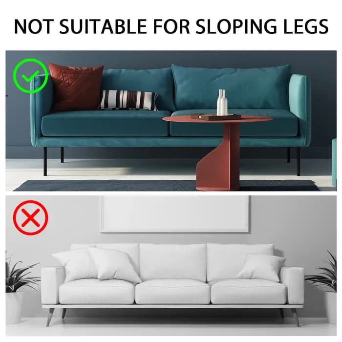 5/10 cm 4 pièces pieds de meubles réglables en alliage d'aluminium chaise robuste canapé Table Raiser pour épaisseur