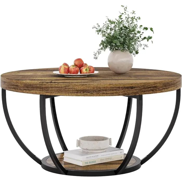 Tables basses circulaires en marbre de 32 pouces