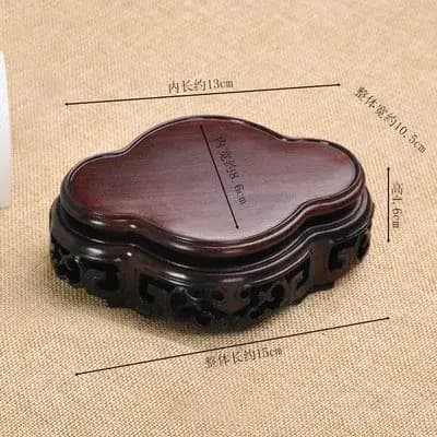 Présentoir en palissandre naturel – Socle en bois massif pour Vase