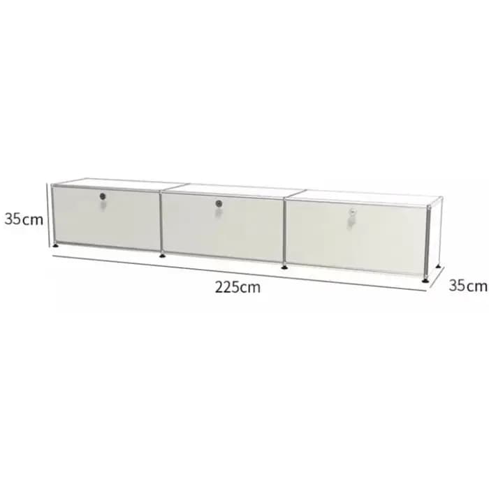 Meuble TV d'angle design avec rangement et présentoir pour accessoires de maison
