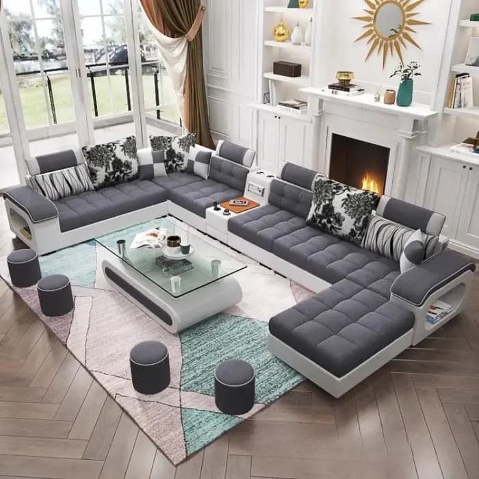 Canapé minimaliste de luxe Multifonction rangement sectionnel