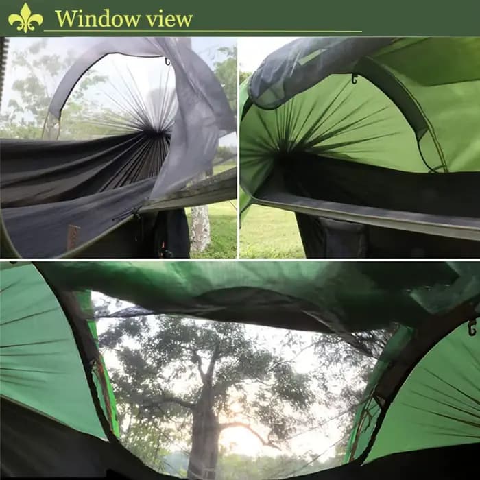 Hamac de voyage en tissu imperméable pour hamac de 270cm, auvent de protection solaire pour hamac av