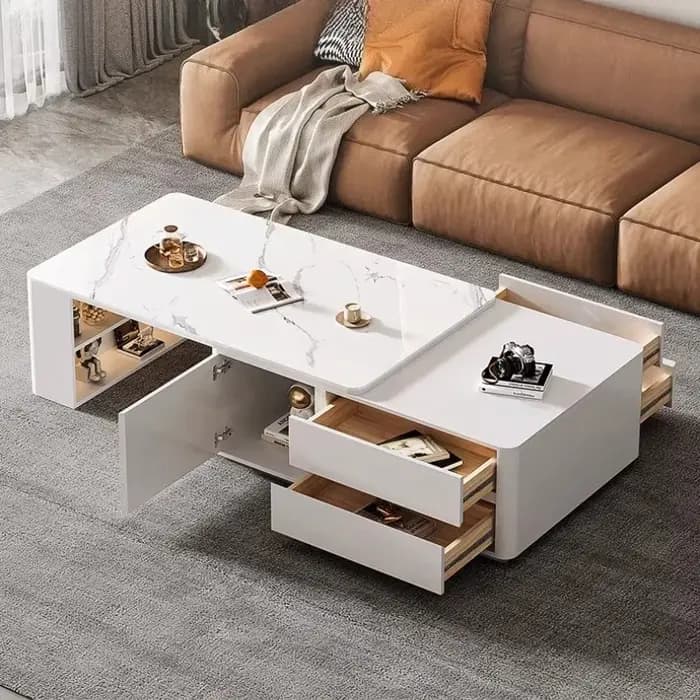 Table basse au design moderne en bois