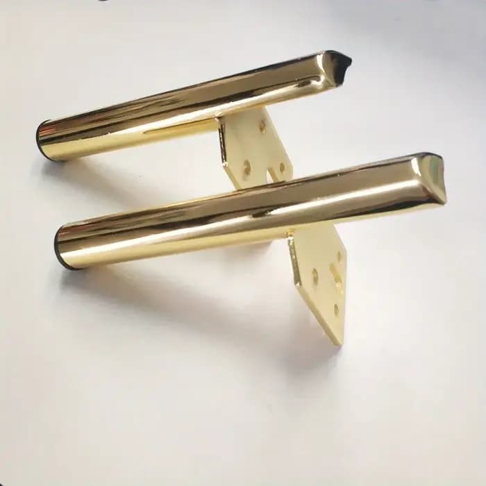 4 pièces de pieds de meubles modernes en métal doré - Polyvalents pour tables basses