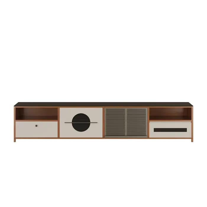 Meuble TV vintage en bois massif