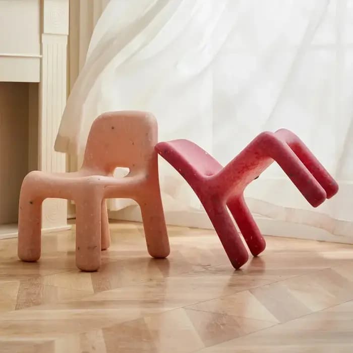 Chaise en plastique de Style nordique avec dossier, chaise élégante pour chambre à coucher, salon, d