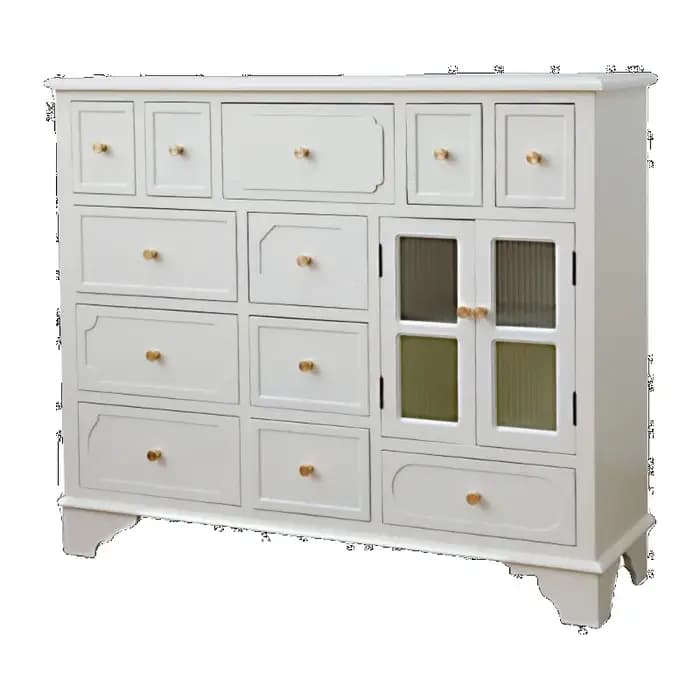 Armoire de salon artisanale au sol