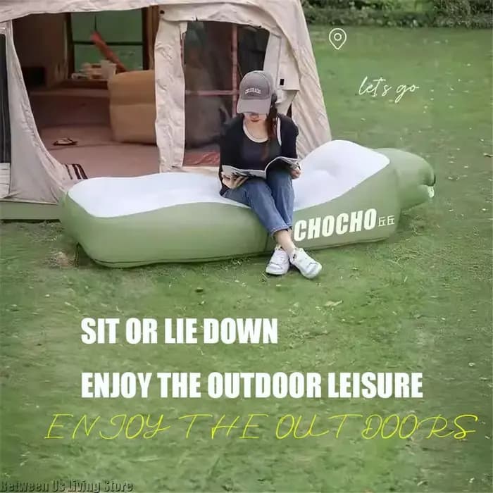 Canapé-lit gonflable de luxe – Conception extra large sans rouleau pour la plage, le jardin et l'int