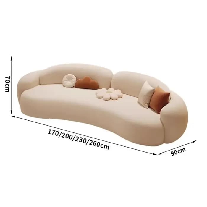 Paresseux classique Salon canapés plancher concepteur coussin confortable canapé élégant Relax Meubl