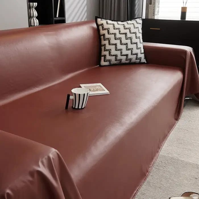 Housse de canapé imperméable en fausse peau de mouton, couverture complète, solide, résistant aux ta