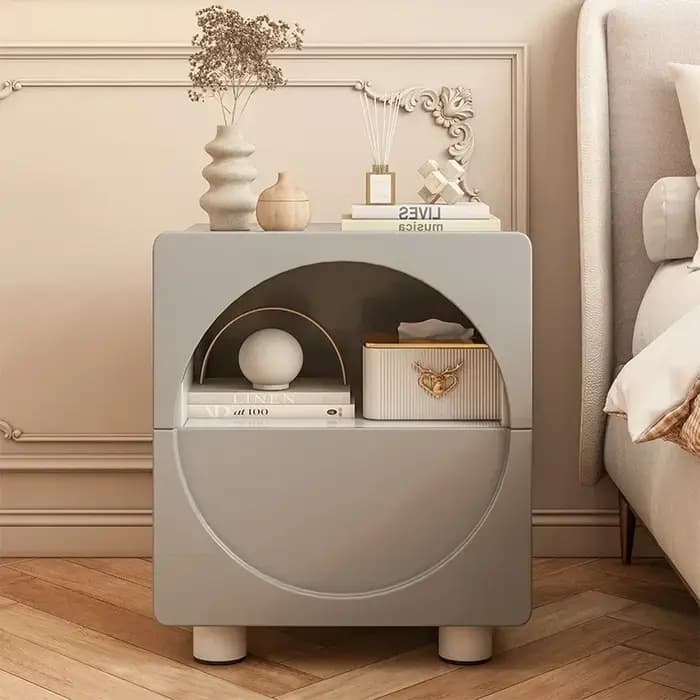 Table de chevet à vent crème française, chambre à coucher, maison, Simple, moderne, légère, luxe, pe