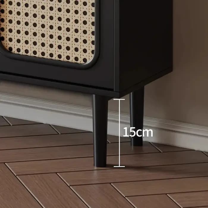 Armoire de salon minimaliste en rotin