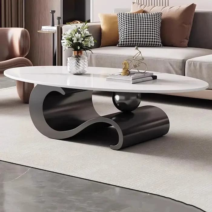 Table basse mignonne et bon marché, design italien Unique, décoration moderne, Table d'appoint perme
