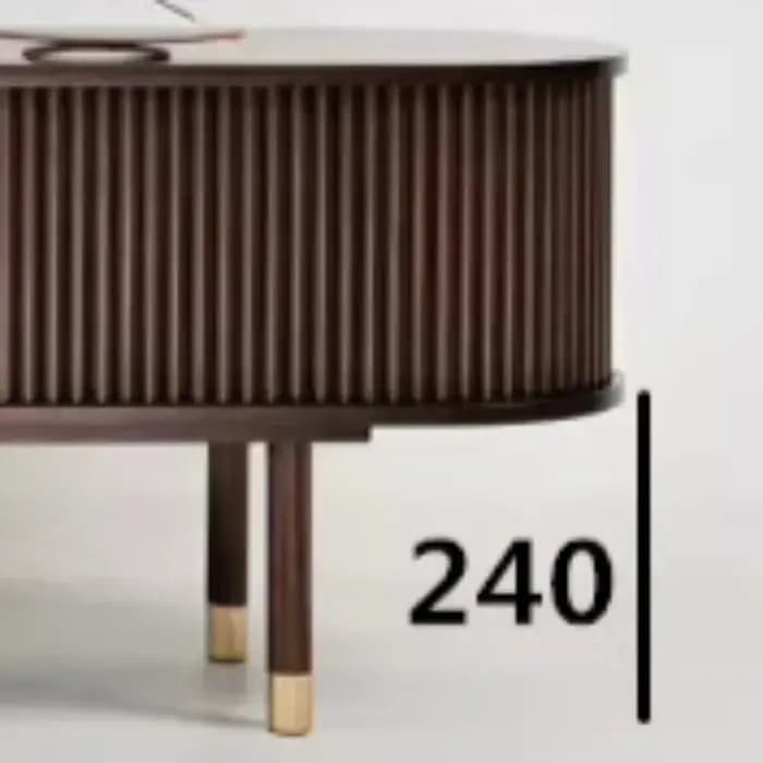 Meuble TV surélevé avec étagères
