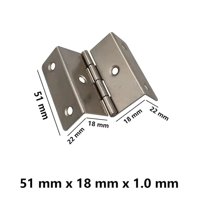 Quincaillerie de porte pliable pour meuble Vintage, 2 pièces, charnière Double pliante muette