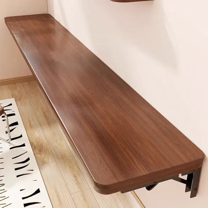 Étagère Murale Pliante, Table de Rangement Murale Multifonctionnelle, Étagère de Rangement Droite Polyvalente pour Chambre à Coucher