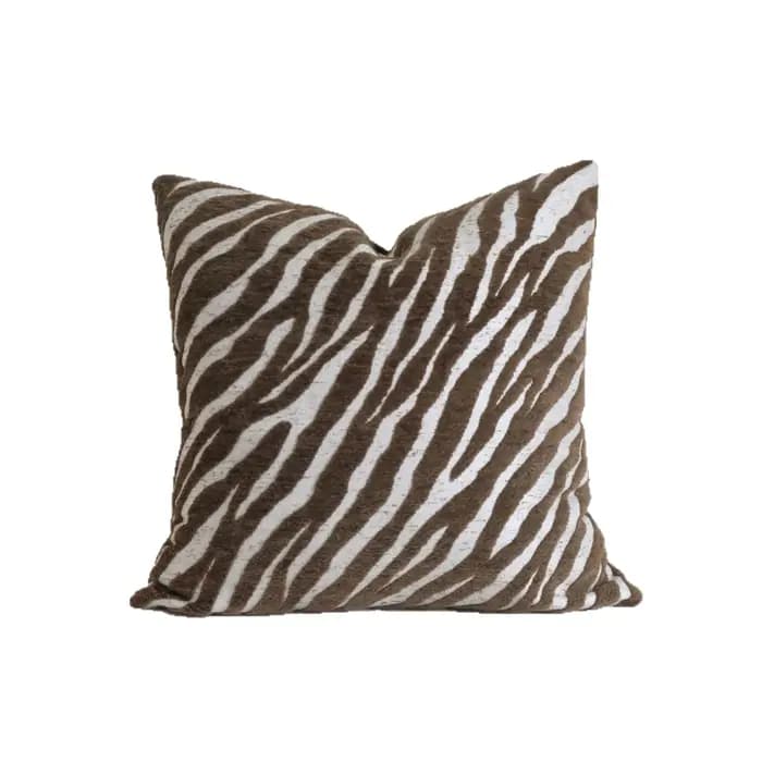 Boho jeter housses de coussin tissé capitonné ferme avec des glands texturés rayé neutre taies d'oreiller décoratives