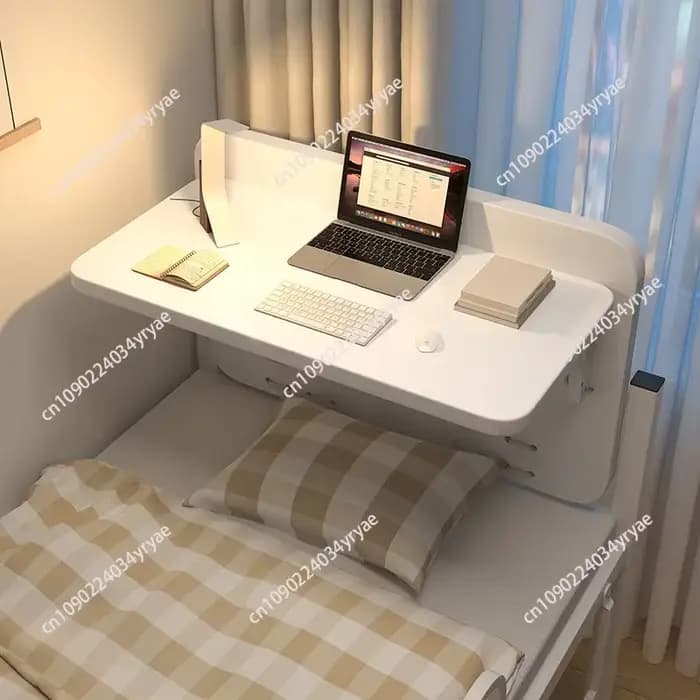Table de lit de dortoir pliable pour étudiants, bureau de dieux sur le coin, table d'ordinateur port