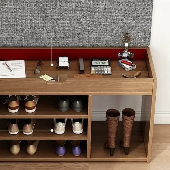 Meuble à chaussures compact pour couloir étroit