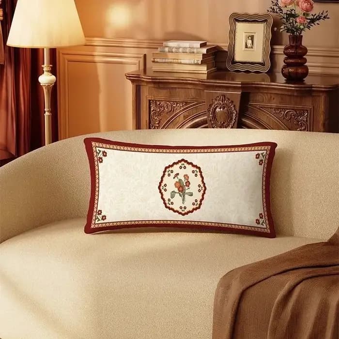 Housse de coussin rectangulaire pour canapé