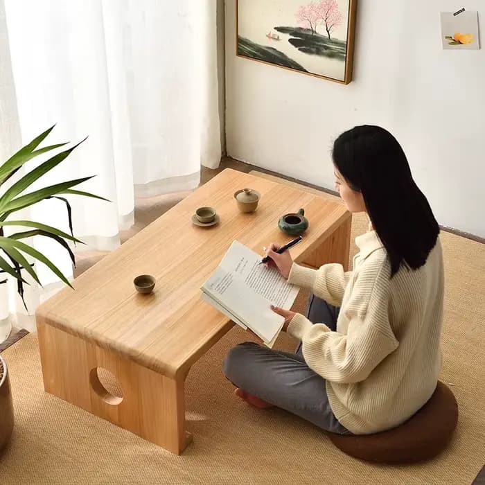 Table à thé en bois massif