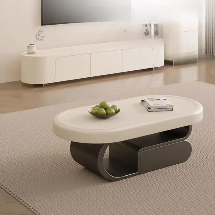 Table basse de rangement à couverture rigide