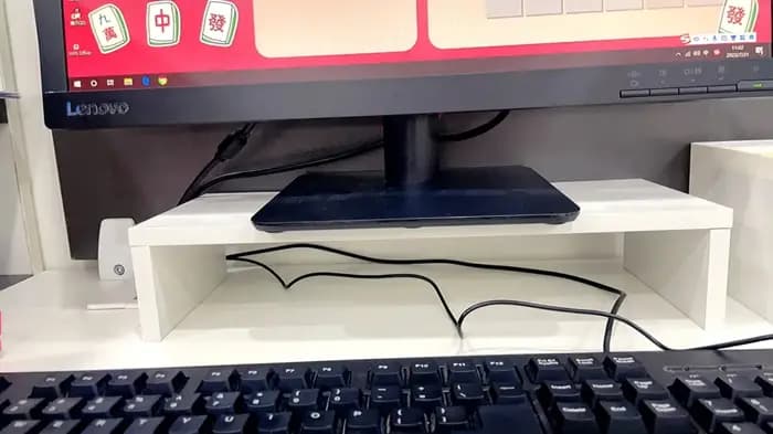 Support pour moniteur – Support ergonomique pour ordinateur portable, organisateur de bureau, rangem