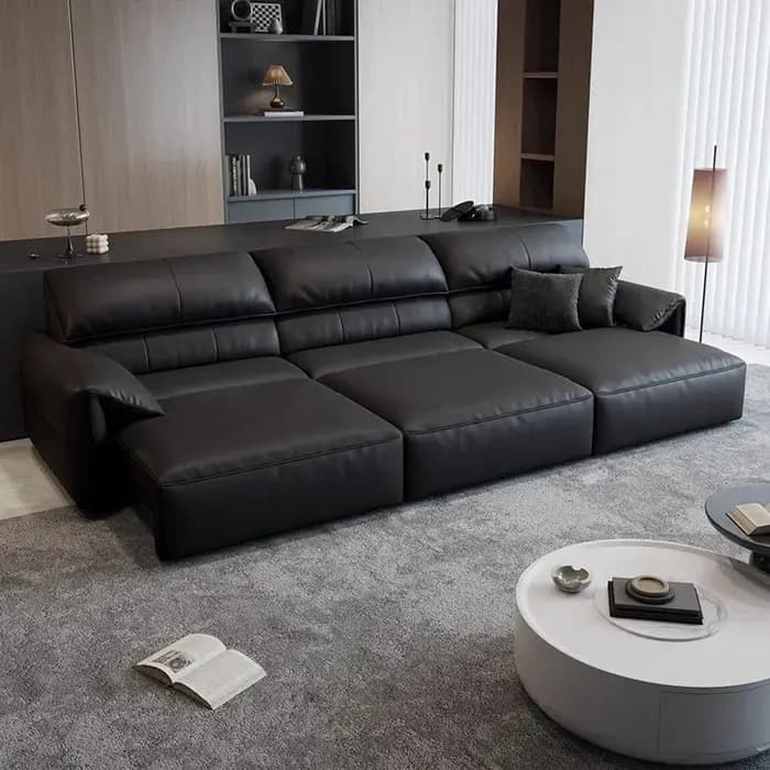 Canapé-lit électrique intelligent 2 places surdimensionné avec accoudoirs pour appartements – Design