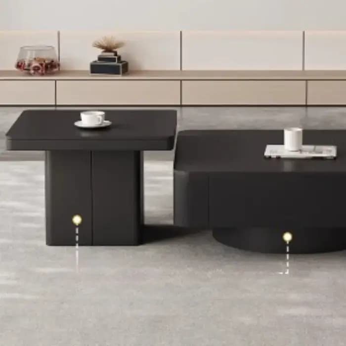 Tables basses de luxe noires Design de salon petites
