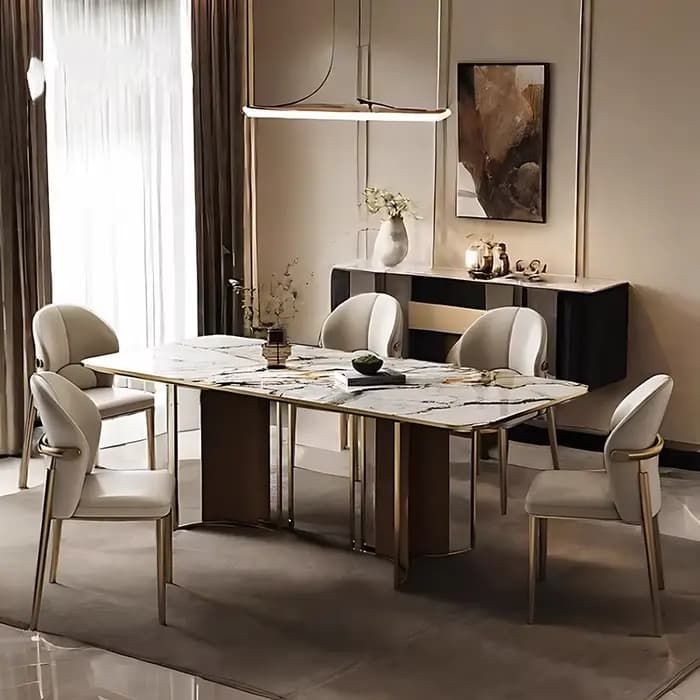 Ensemble de 2 chaises de salle à manger simples et uniques
