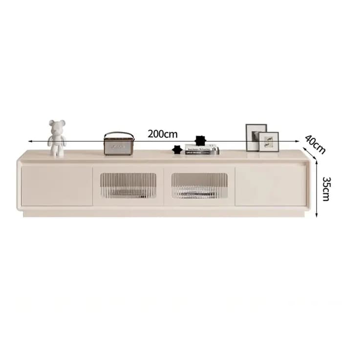 Meuble TV design esthétique en verre
